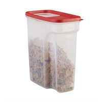 Rubbermaid Cereal Keeper, Red/Clear. 18Cup/4.2L