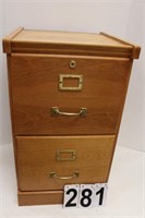 Wooden 2 Drawer File Cabinet