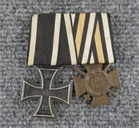 WWI German Iron Cross/Hindenburg Cross Medal Bar