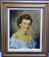 Unknown Artist. Portrait of a Lady Oil Painting