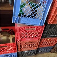 CRATES OF ASSORTED GLASS PLATES - 4 TIMES YOUR MON