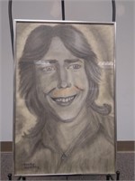 Sandy Armstrong Framed Pencil Art Portrait