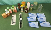 Yves rocher assorted lotions and gels, jars, make