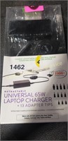 UNIVERSAL 65W LAPTOP CHARGER + 13 ADAPTER TIPS