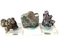 Purite in Matrix, Ballpyrite, Galena w/ Sphalerite