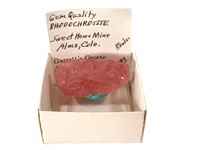 Gem Quality Rhodochrosite Specimen