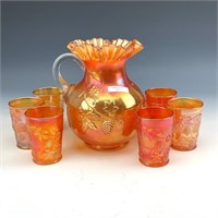 Fenton Marigold Floral & Grape Water Set