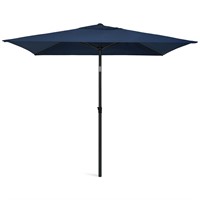 AMMSUN 6.6 x 4.3ft Rectangular Patio Umbrella