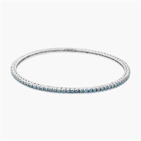 14K WHITE GOLD 2.03CT DIAMOND BANGLE