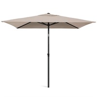 AMMSUN 6.6 x 4.3ft Rectangular Patio Umbrella
