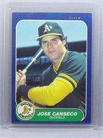 Jose Canseco 1986 Fleer Update Rookie