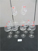 14 SPIEGELAU CRYSTAL STEMED RED WINE GLASSES
