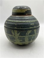 HANDMADE POTTERY GINGER JAR