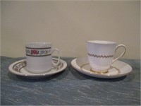 teacups and saucers .