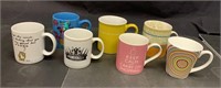 7 Piece Random Mug Lot Ceramic incl Starbucks