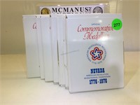 Bicentennial Comm. Medallions in boxes
