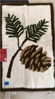 30x20 NEW pinecone holiday rug