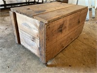 Vintage wood candy crate