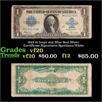 1923 Speelman/White $1 large size Blue Seal Silver