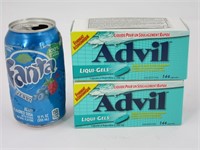 2 boites de comprimées Advil liqui-gel