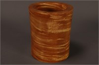 Chinese Wooden Brush Pot,