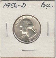 US Coins 1956-D Washington Quarter AU