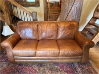Lane Brown Leather Master Sofa