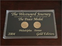 '04 Gold Westward Journey Peace Medal Nickel Coll.