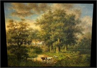 Landscape Oil Painting on Canvas Unsigned