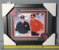 Framed print of Dale Jr. And Dale Earnhardt