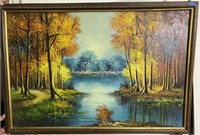 Vintage Framed Painting - Signed