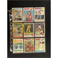 (9) 1970's Baseball Stars And Hof