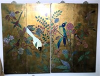 Hand Painted Asian Wall Panels