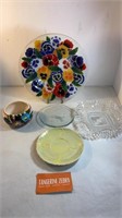 Floral Glass Bowl Lot