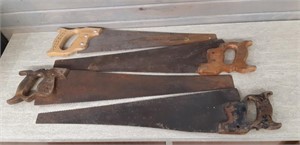 Lot of 3 Vintage Hand Saws