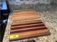 2 Wooden Cutting Boards