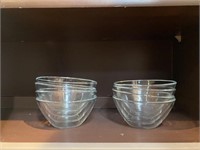 8 Small Glass Bowls