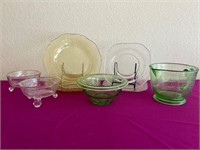 Green Depression Glass Measuring Cup ++