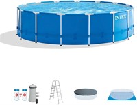 Intex 15' x 48 Metal Frame Pool Set with Pump