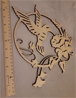 New Handmade Laser Hummingbird Decor