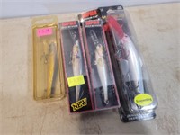 NEW 4 Fishing Lures Marked $5.99 Each & Up