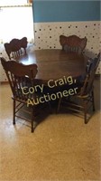 Walnut Table 6 Chairs
