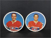 1962 HENRI RICHARD  & JEAN BELIVEAU NHL CARD DISC