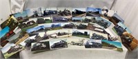 STEAM Locomotive Collectors’ Post  Cards, qty 36