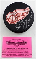DARREN McCARTY NHL RED WINGS AUTOGRAPH PUCK W/COA