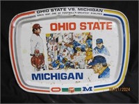 Vtg 1980 Osu Vs Michigan Tray