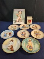 Hummel collectible plates with boxes and more