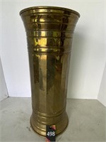 Vintage Brass Umbrella Stand 18"H