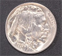 US Coins 1937 Buffalo Nickel, BU, great luster, at