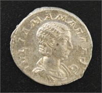 Roman Ancient Coin Julia Mamaea 222-235 AD silver